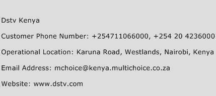 DStv phone number Kenya